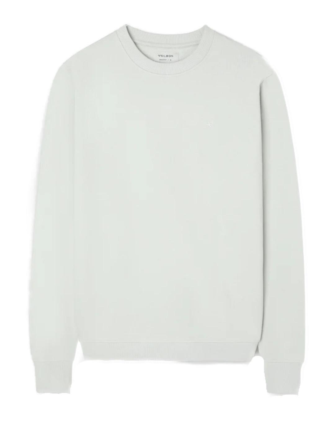 Sudadera Silbon summer verde claro sin capucha para hombre