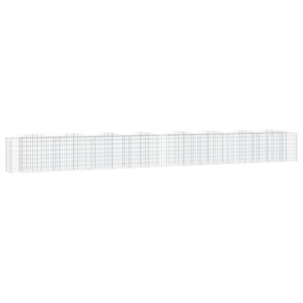 Arriate de Gaviones de Arco Vidaxl Hierro Galvanizado 200x50x50 Cm