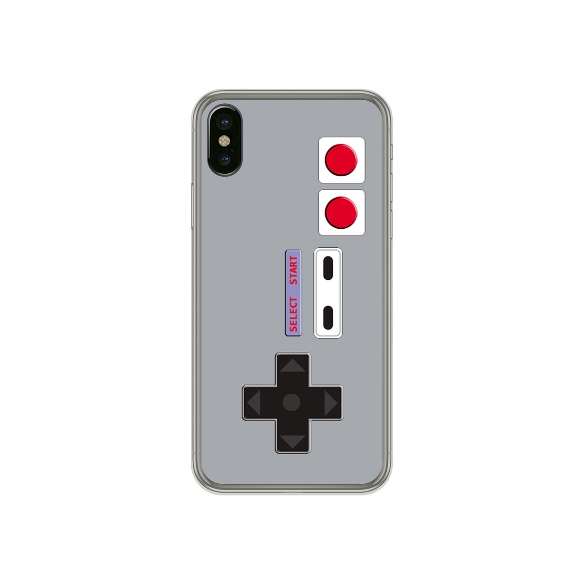 Tumundosmartphone Funda Gel Tpu para Iphone X / XS Diseño Consola Dibujos