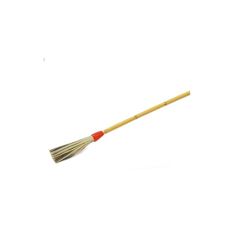 SUINGA Escoba de Palma 132 cm con Mango de Caña | Escoba Artesanal para Jardín y Exterior | Resistente y Duradera