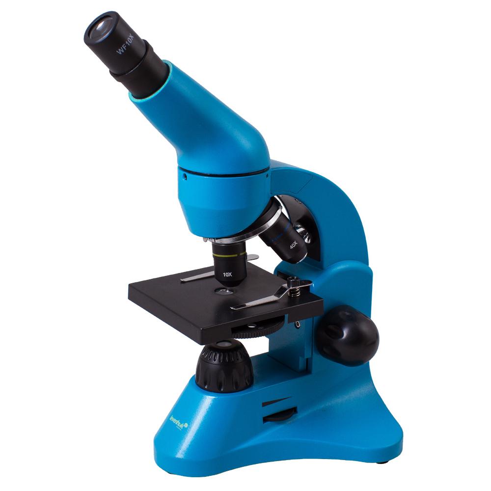 Microscopio Levenhuk Rainbow 50L - Regalo Increíble - Ampliación 40–800x - Fácil Uso - Kit de Experimentos Incluido