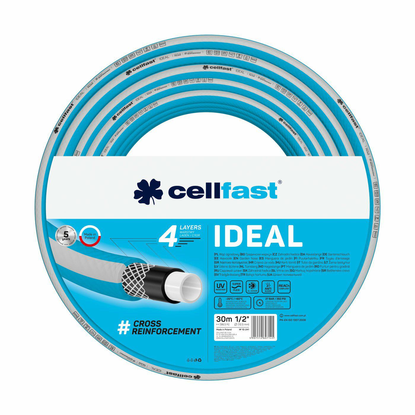 Cellfast wąż ogrodowy ideal rozmiar: 3/4" długość: 30m