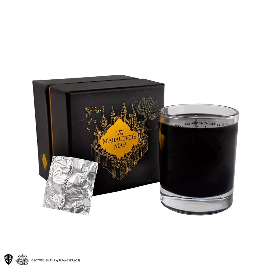 Cinereplicas - Vela Mapa del Merodeador y collar de colección Harry Potter CR2156 para fans adultos, set decorativo mágico con detalles auténticos y materiales de alta calidad