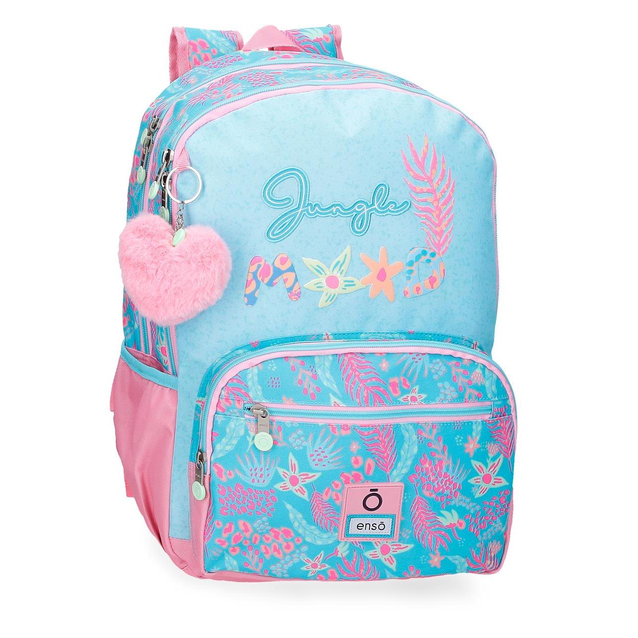 Enso Jungle Mood Mochila de 32cm x 44cm x 17cm Azul doble compartimento