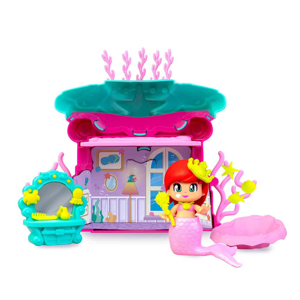Figura Pinypon Casa del Mar de la Sirenita. 8 cm (Famosa PNY78000)