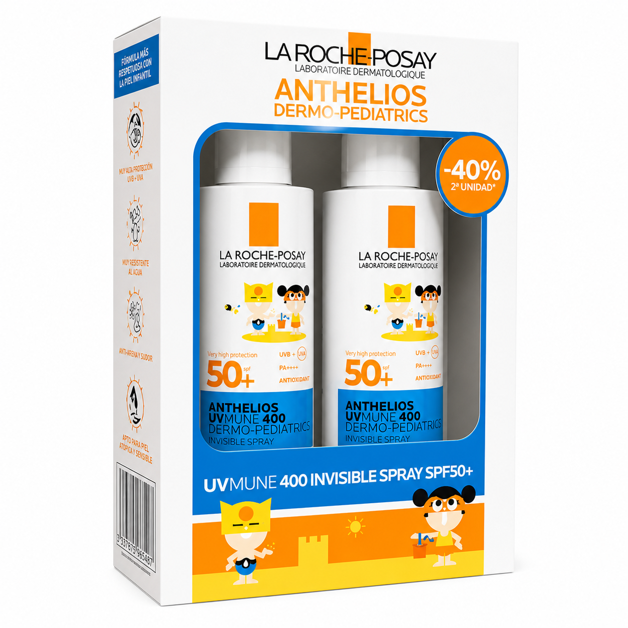 La Roche Posay Anthelios Spf50+ Spray Niños 200 ml Duplo