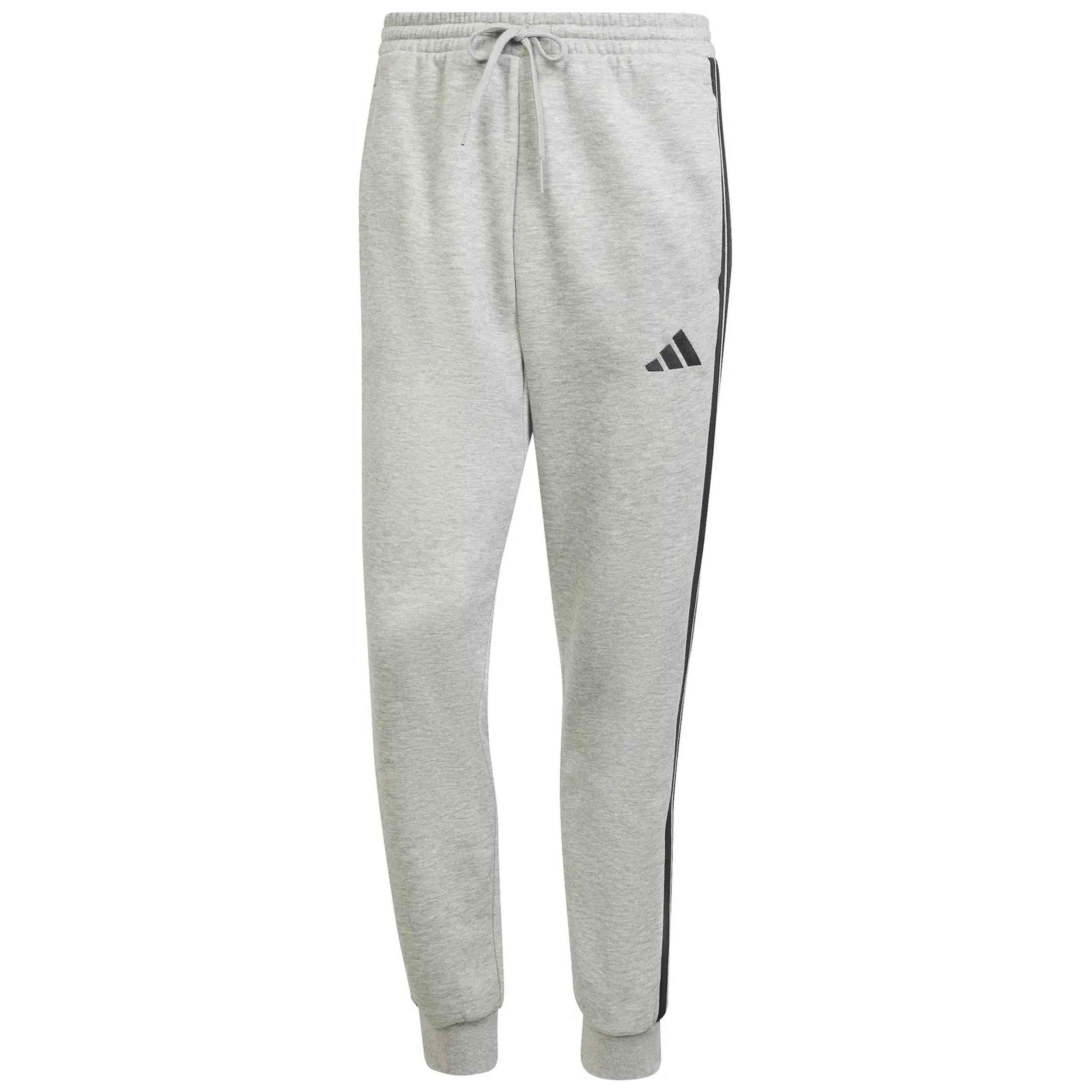 Pantalon De Chandal Adidas modelo Pantalón largo adidas Essentials Fleece 3 Stripes gris negro puro para Hombre en color Gris