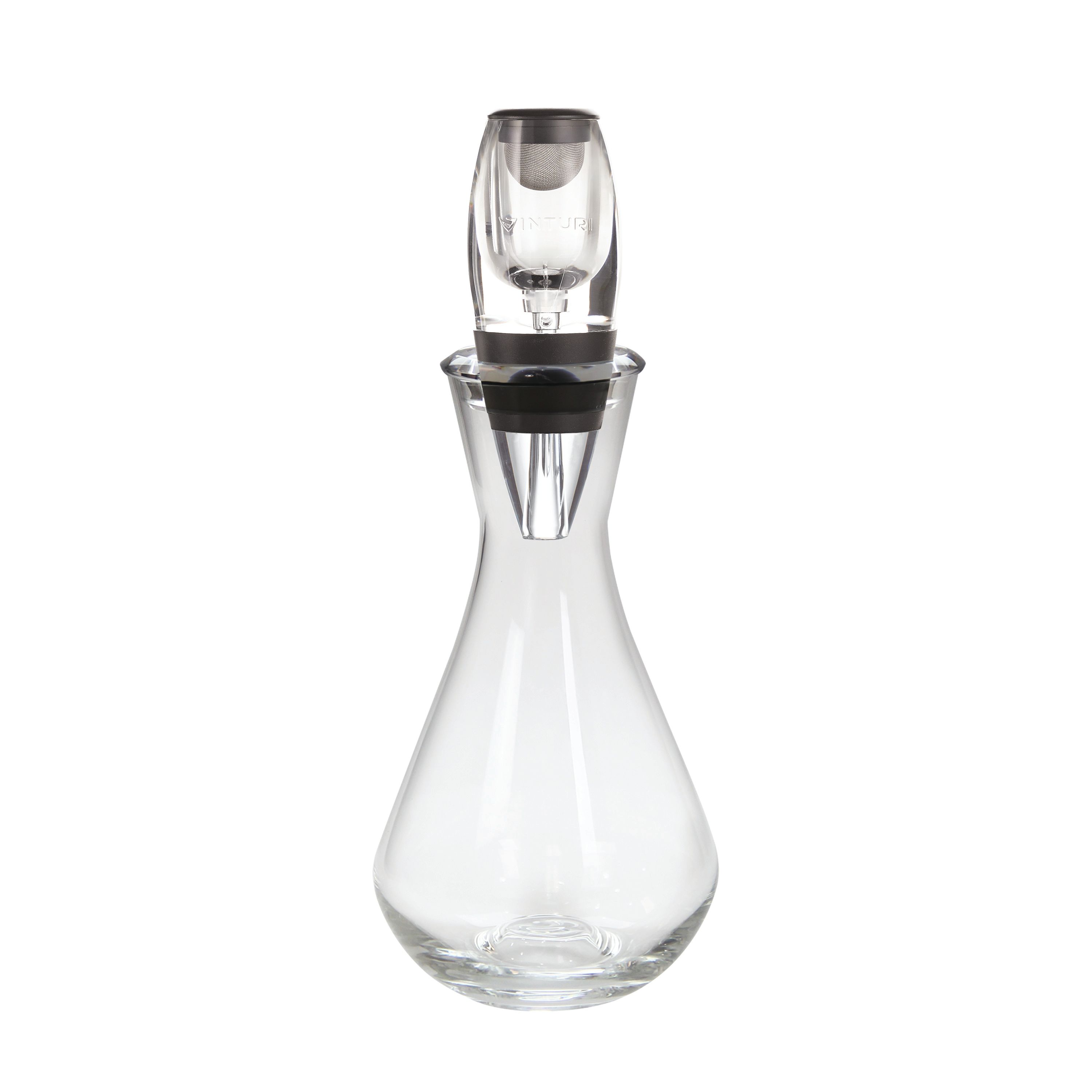 VINTURI Vinturi Aireador Instantáneo de Vino con Decantador de Cristal - Mejora el Sabor del Vino