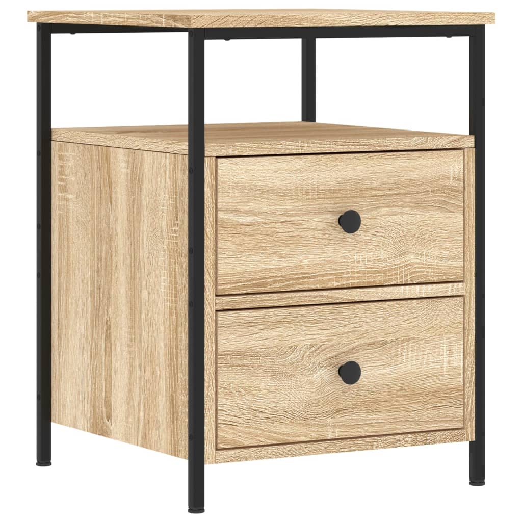 Mesita de Noche Vidaxl Madera de Ingeniería 44x45x60 Cm Roble Sonoma