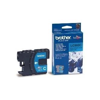 Brother - Cartucho de tinta LC-980C cian original para impresoras Brother, rendimiento hasta 260 páginas, compatible con DCP-165C y MFC-250C