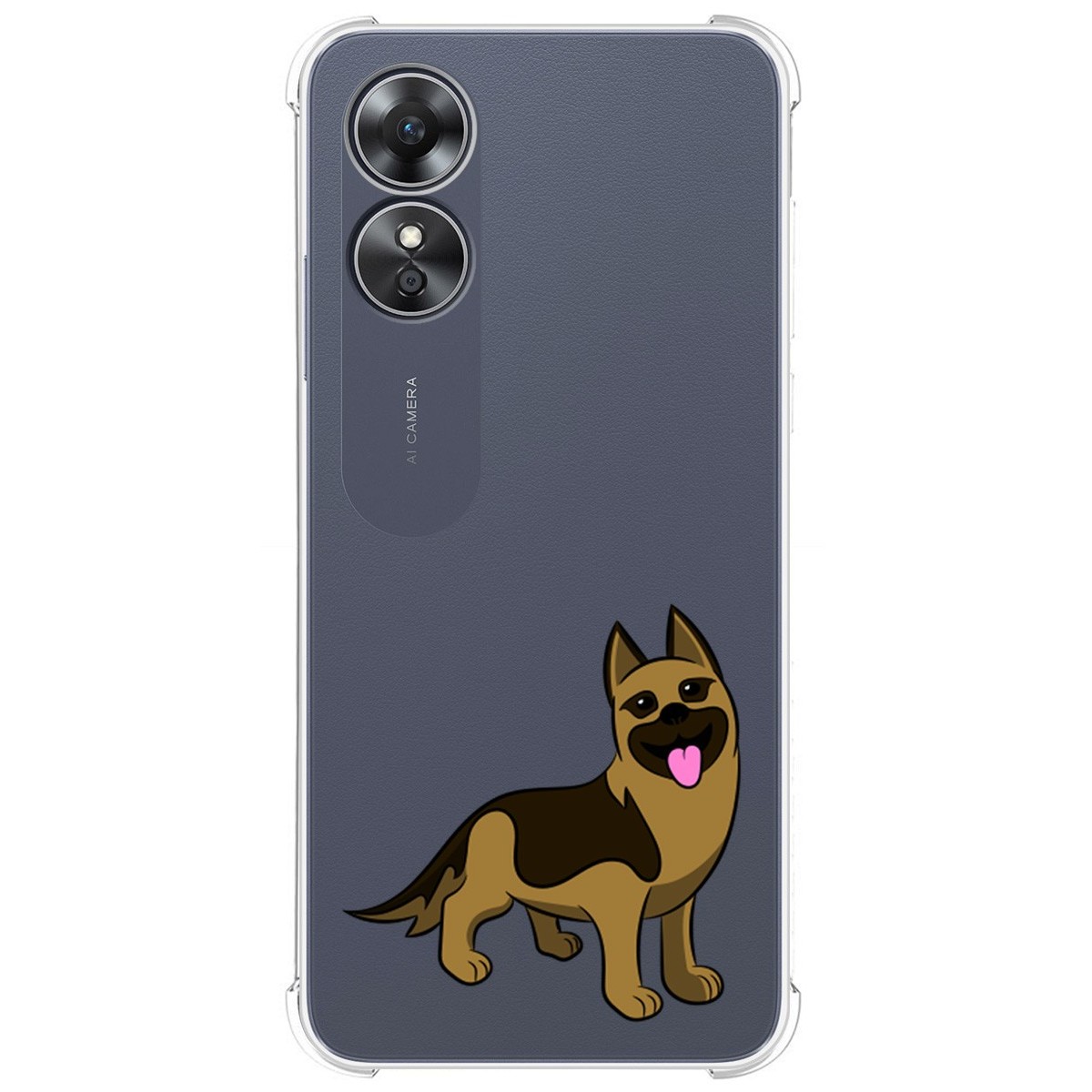 Funda Silicona Antigolpes para Oppo A17 diseño Perros 03 Dibujos