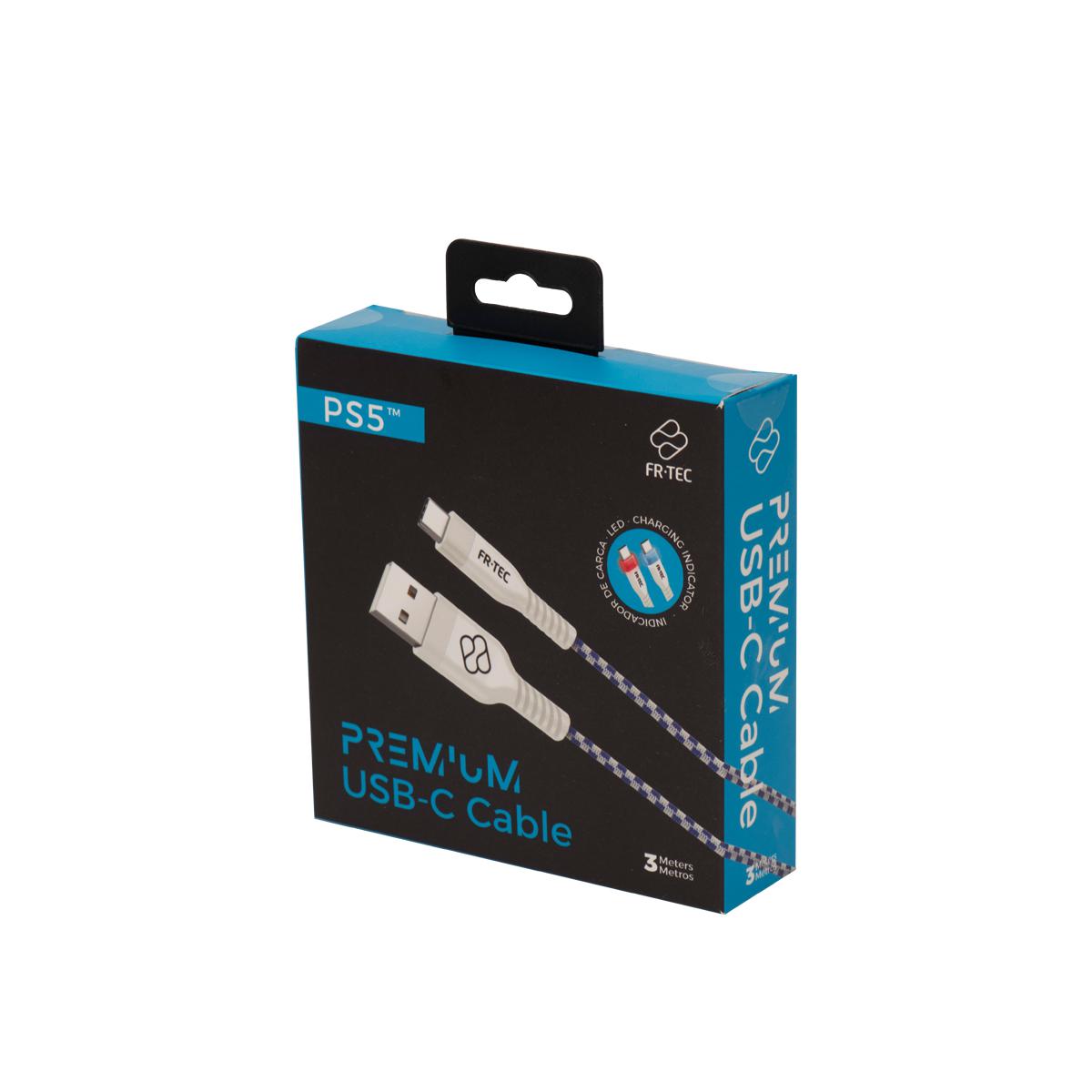 Cable Usb 2.0 Fr-Tec Premium Led Para Ps5/ Usb Tipo-C Macho
