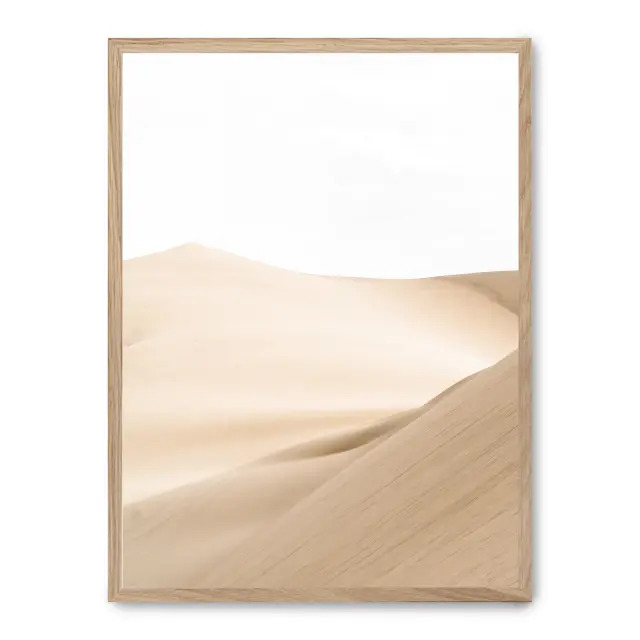 Cuadro mountain desert i 30x40cm, Póster impreso en papel de primera calidad de 180gr, montado sobre marco de madera MDF acabado roble., Naturaleza - Desierto