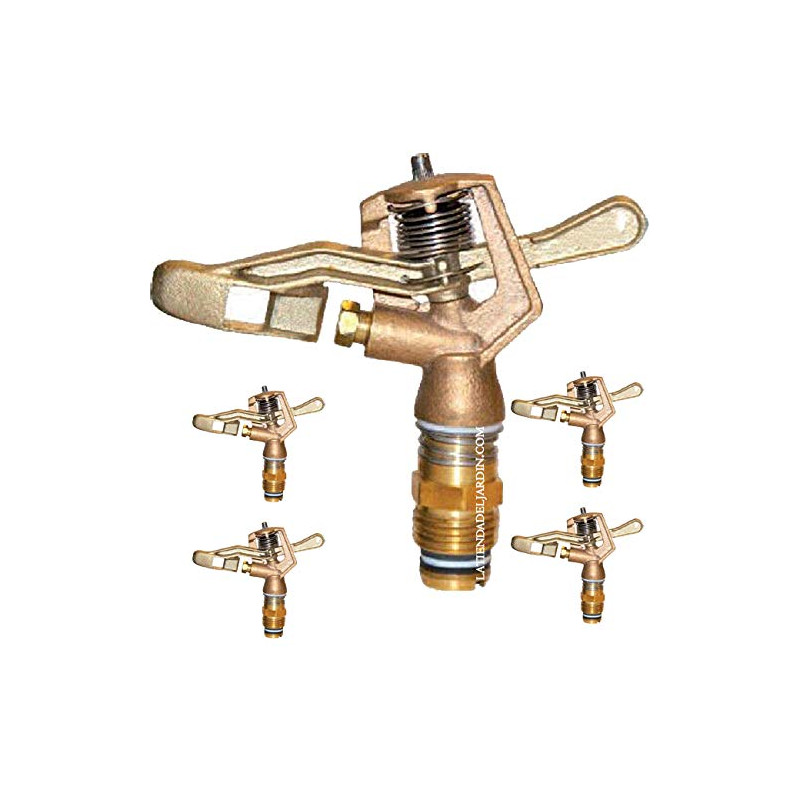Suinga Aspersor de Riego Agricola Circular 1/2'' 12º | Pack 5 Aspersores con Alcance 7 a 10 m | Aspersor de Jardin 360º