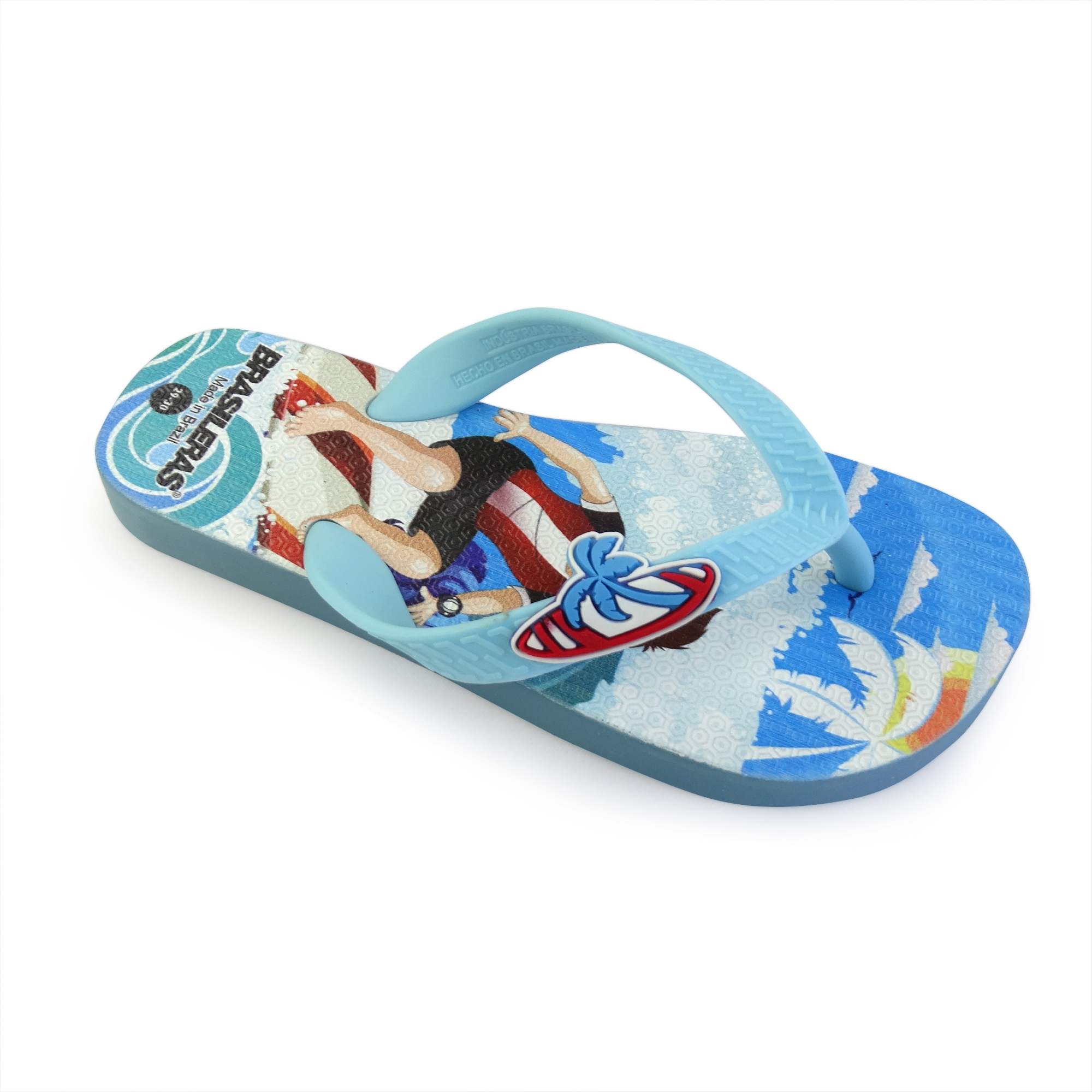BRASILERAS Chanclas de playa de niños con suela de goma
