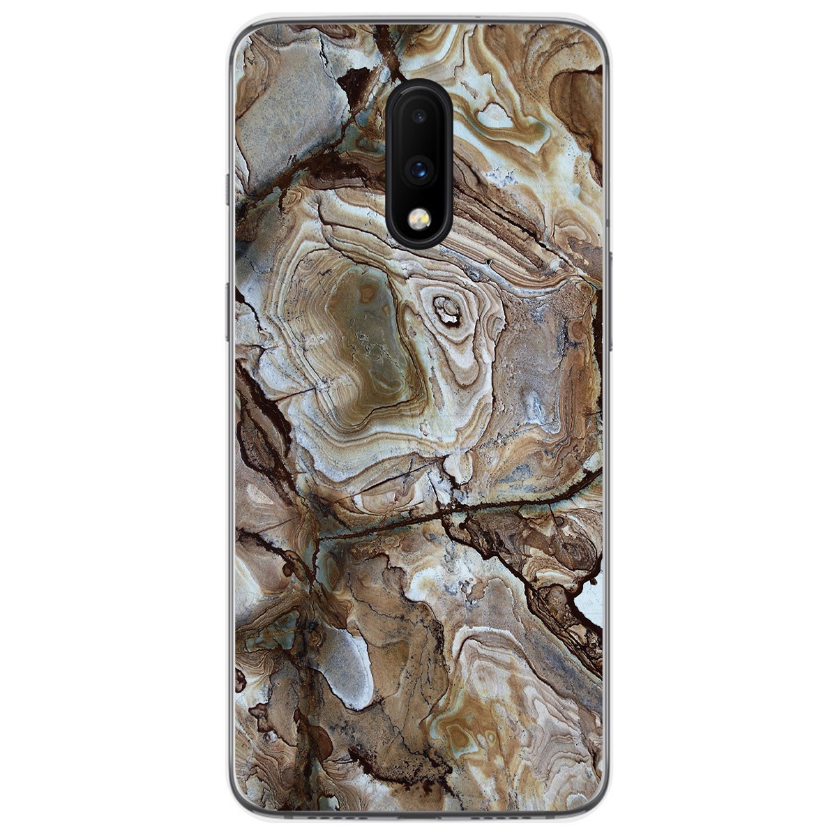 Tumundosmartphone Funda Gel Tpu para Oneplus 7 diseño Mármol 14 Dibujos