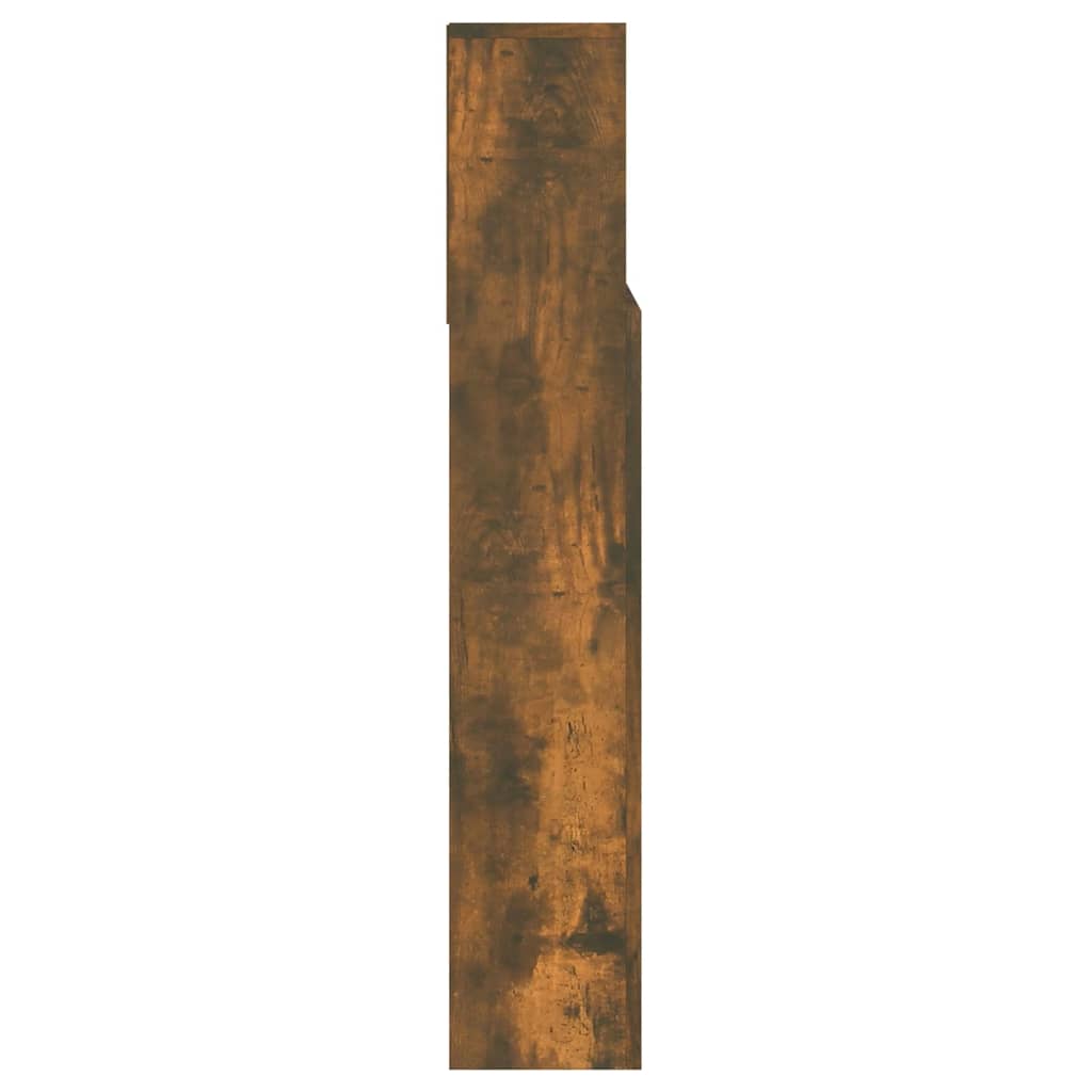 vidaXL Mueble cabecero color roble ahumado 140x19x103,5 cm