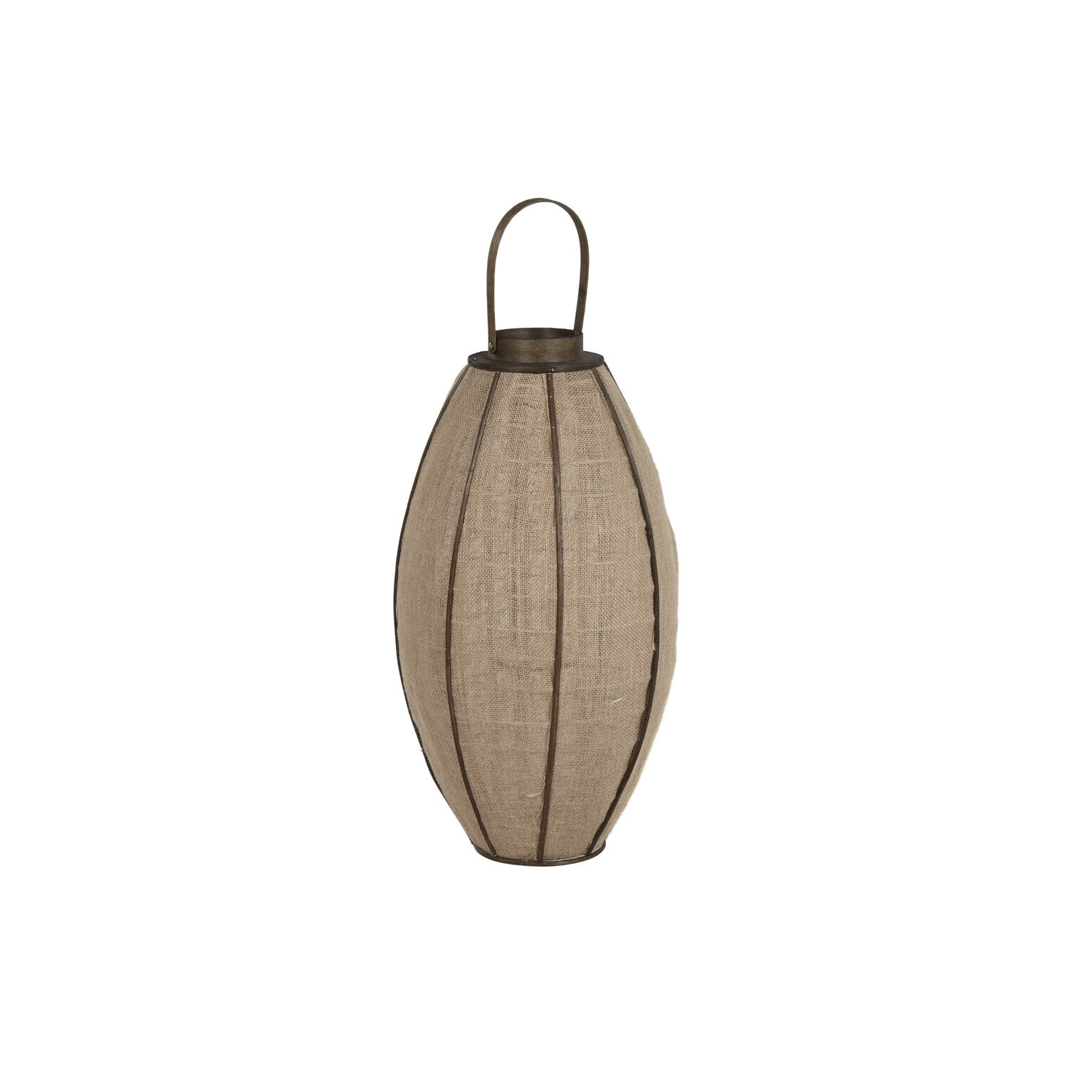 Portavela yute bambu 37x37x84 natural , La mejor decoración para tu hogar.