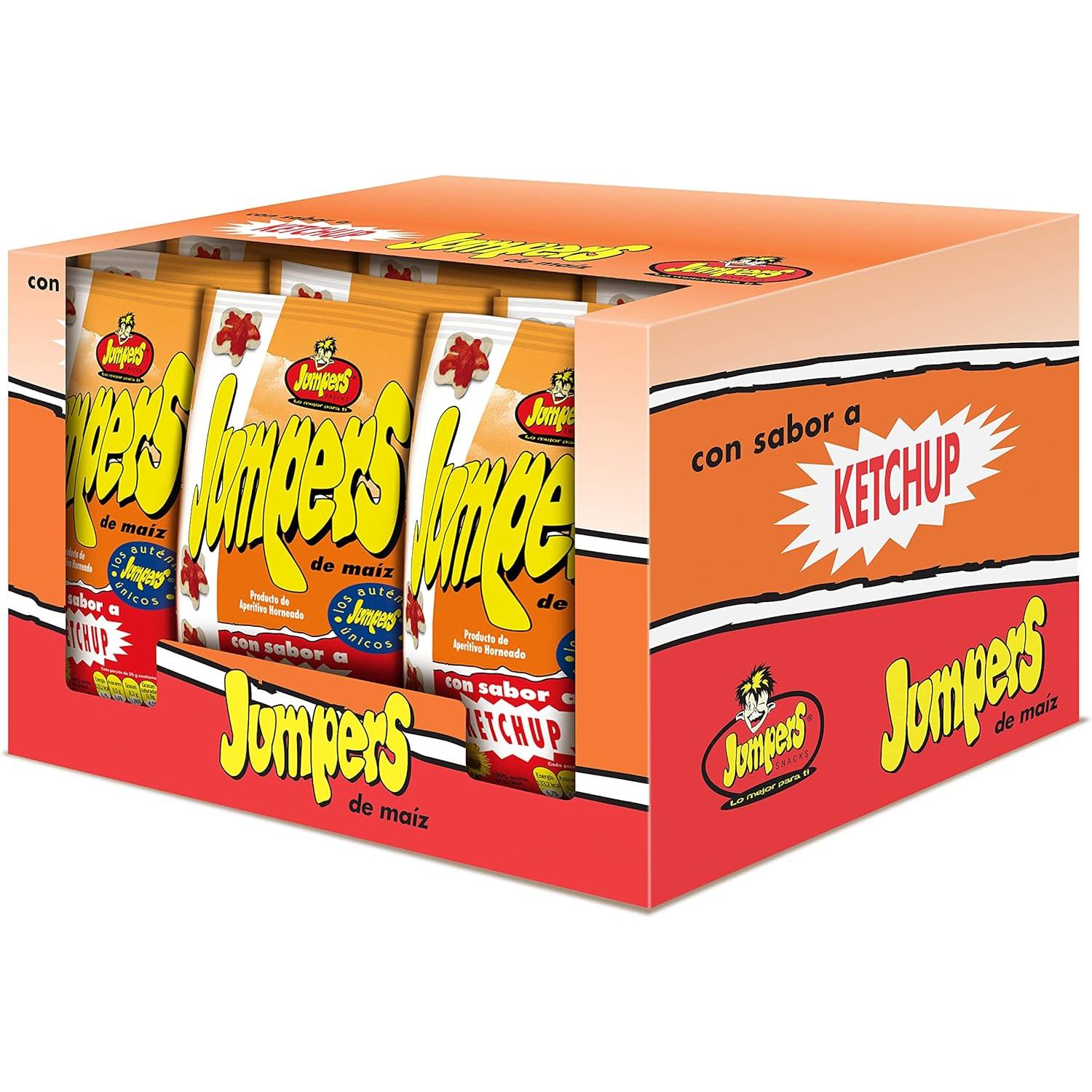 Jumper Ketchup Familiar - 8 Paquetes de 100 gr - Gusanitos Jumper Ketchup Tamaño Familiar