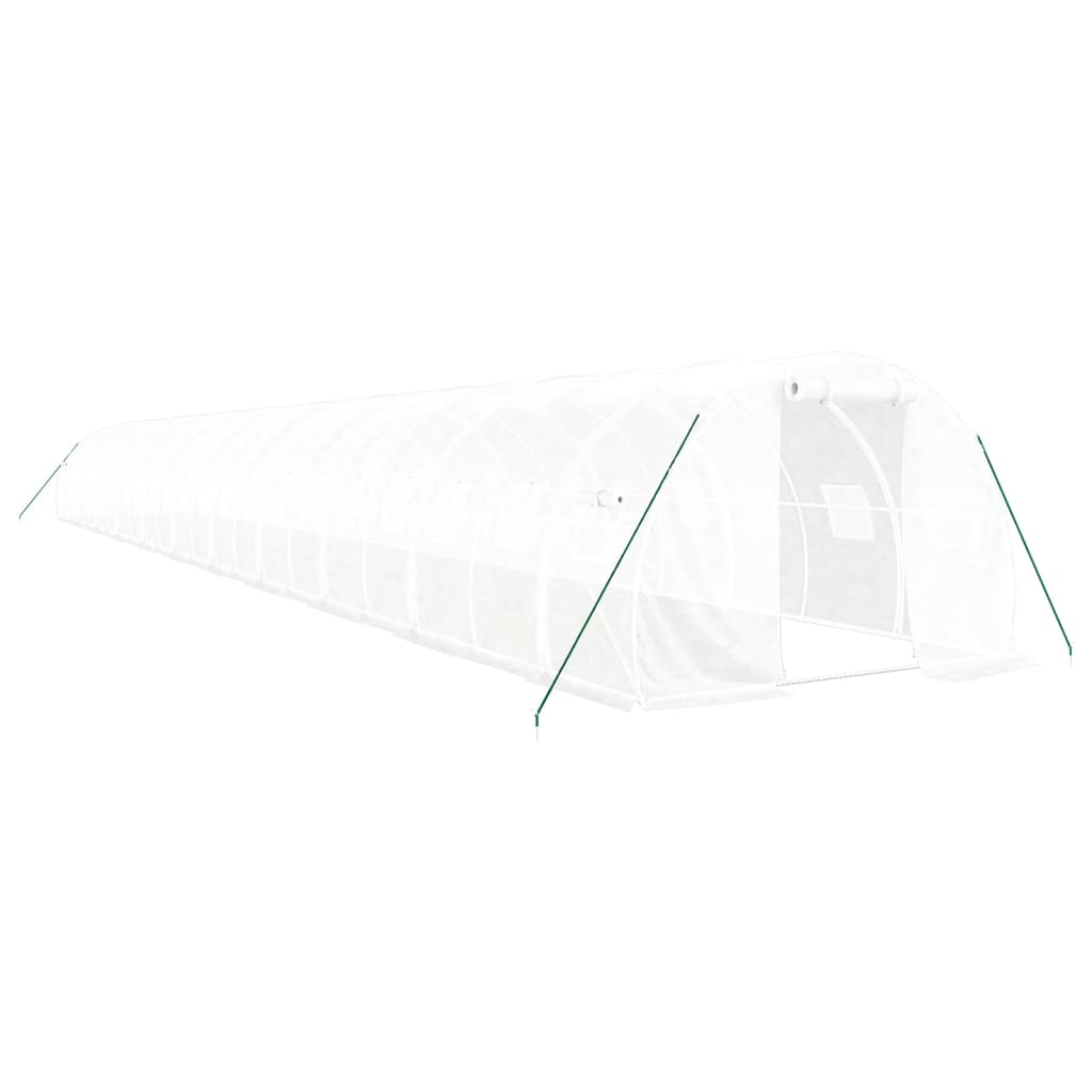 vidaXL Invernadero con estructura de acero blanco Multitalles