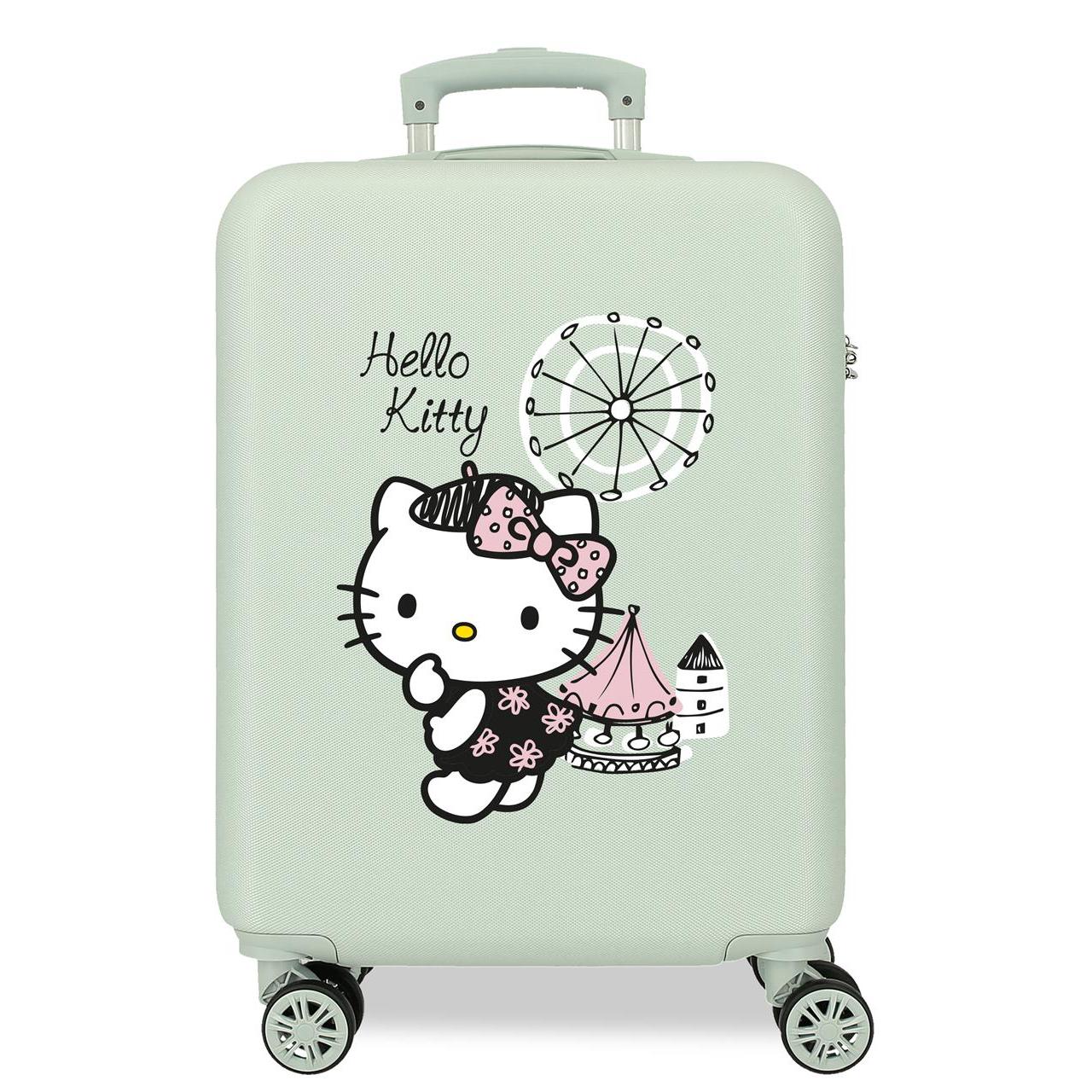 Maleta de cabina Hello kitty fair menta 38x55x20 cm