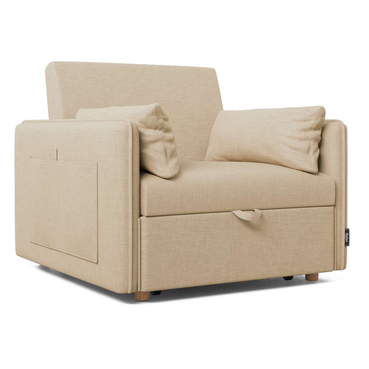 Nalui Sillón Cama Nest 1  Reclinable 3 en 1 (93x100x79cm) con 2 Cojines