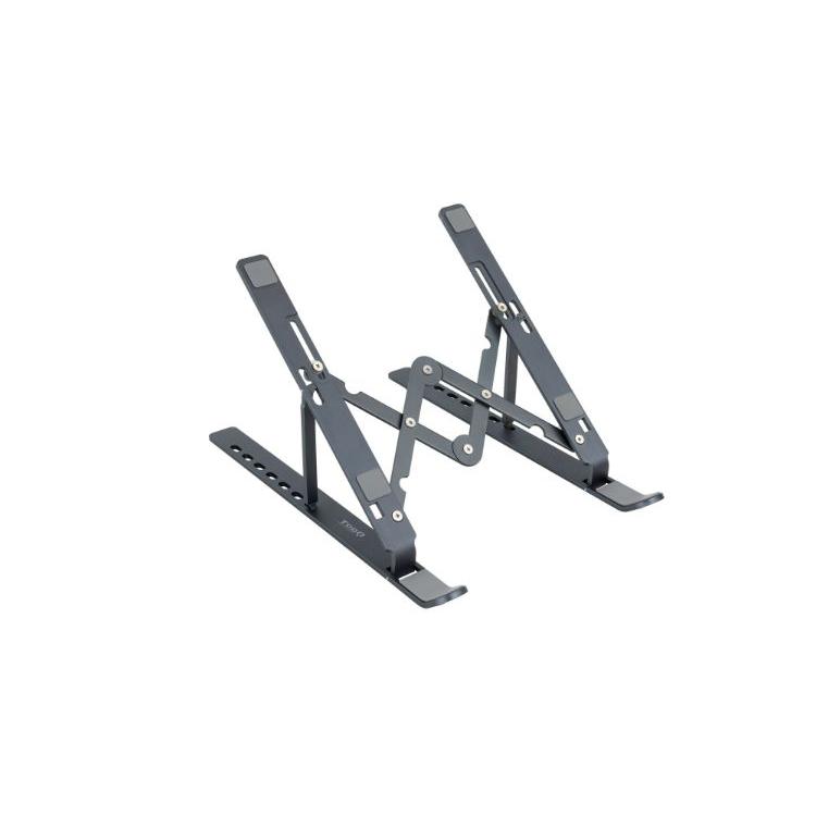 Tooq TQLRS0033-AL-G - Soporte Elevador para Portátiles, Tablets, Móviles y Libros, Color Gris