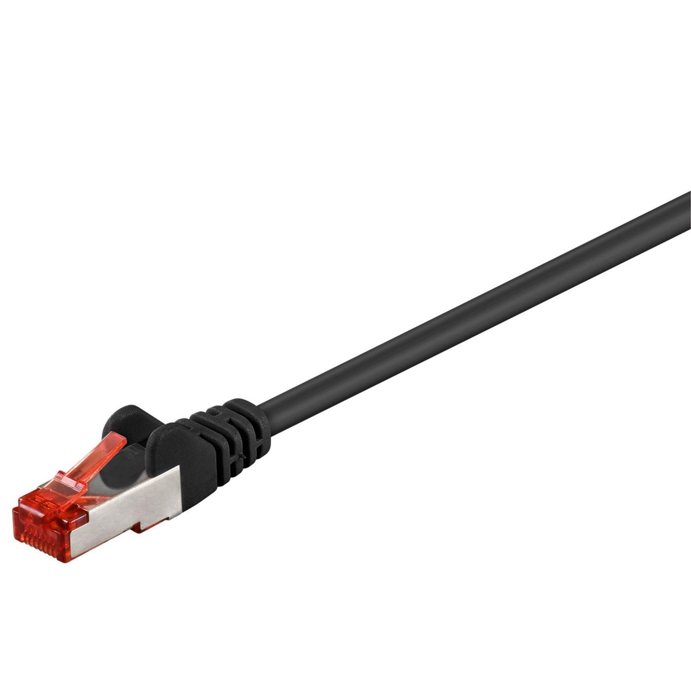 Microconnect Cable de Red F/UTP CAT6 1m Negro PVC - Conectividad Estable