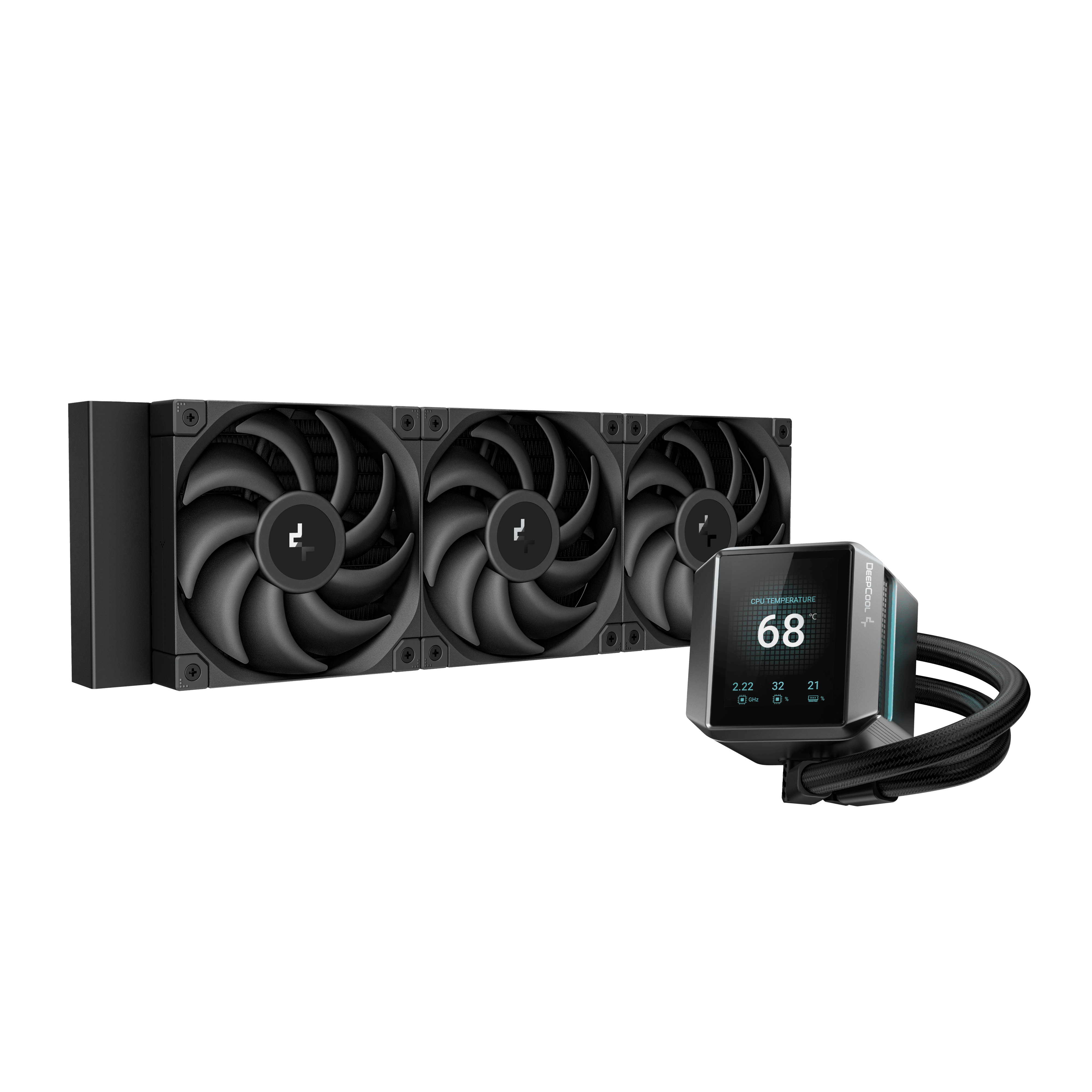 DeepCool MYSTIQUE 360 Procesador Sistema de refrigeración líquida todo en uno 12 cm Negro 1 pieza(s)