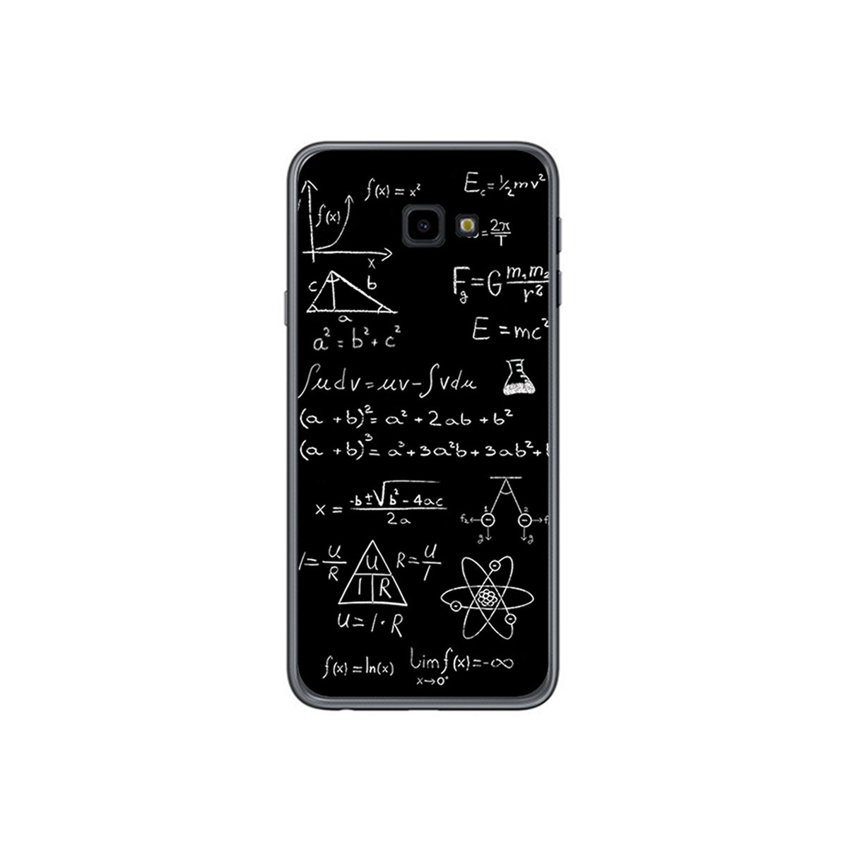Tumundosmartphone Funda Gel Tpu para Samsung Galaxy J4+ Plus Diseño Formulas Dibujos