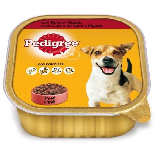 Pedigree Comida Húmeda para Perros Sabor Buey e Hígado en Paté Tarrina - 300 GR