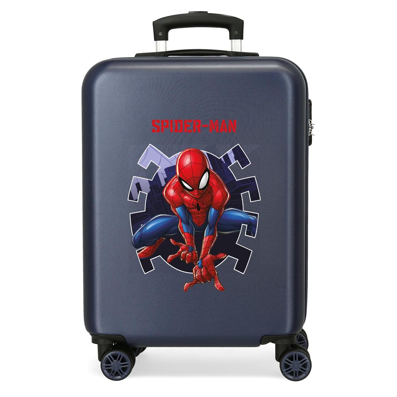 Maleta de cabina Spiderman attack marino 38x55x20 cm