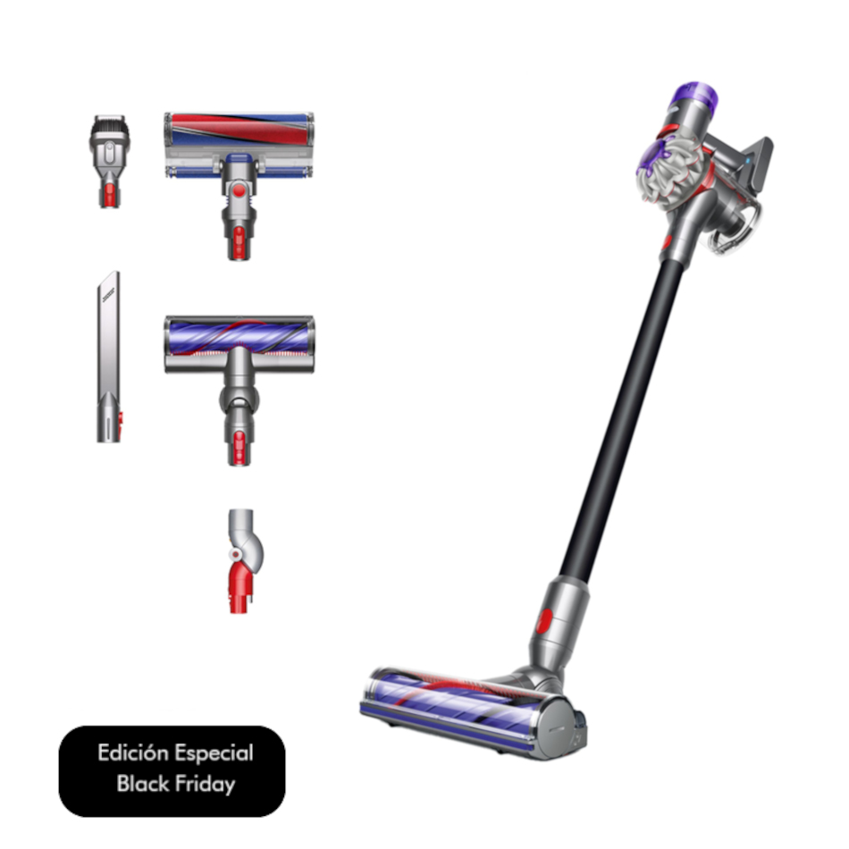 Dyson V8™ Total Clean aspiradora sin cable motor digital V8, 2 Tier Radial™, hasta 40 min, antienredos, Níquel/Negro