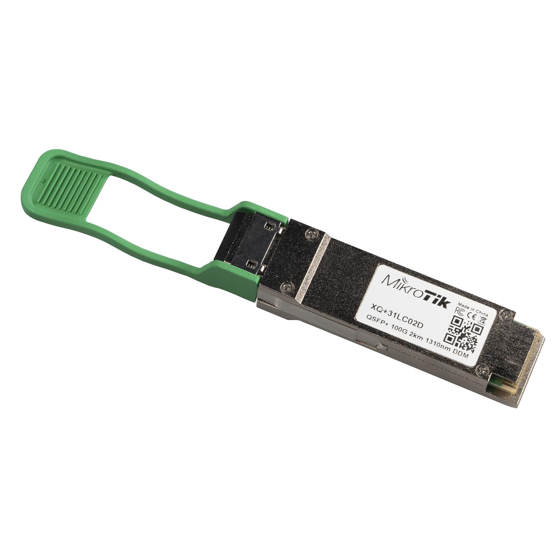 Mikrotik xq+31lc02d network transceiver module fiber optic 100000   Mbit/s qsfp28 1331nm