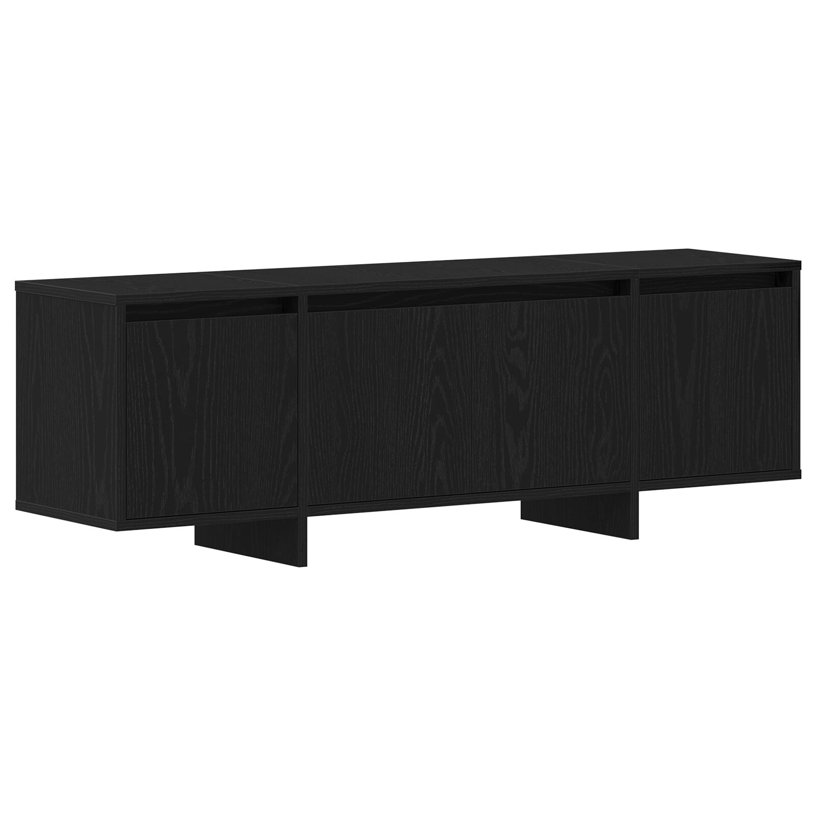 Mueble de TV vidaXL Negro Roble 120x30x40.5 cm Madera Compuesta