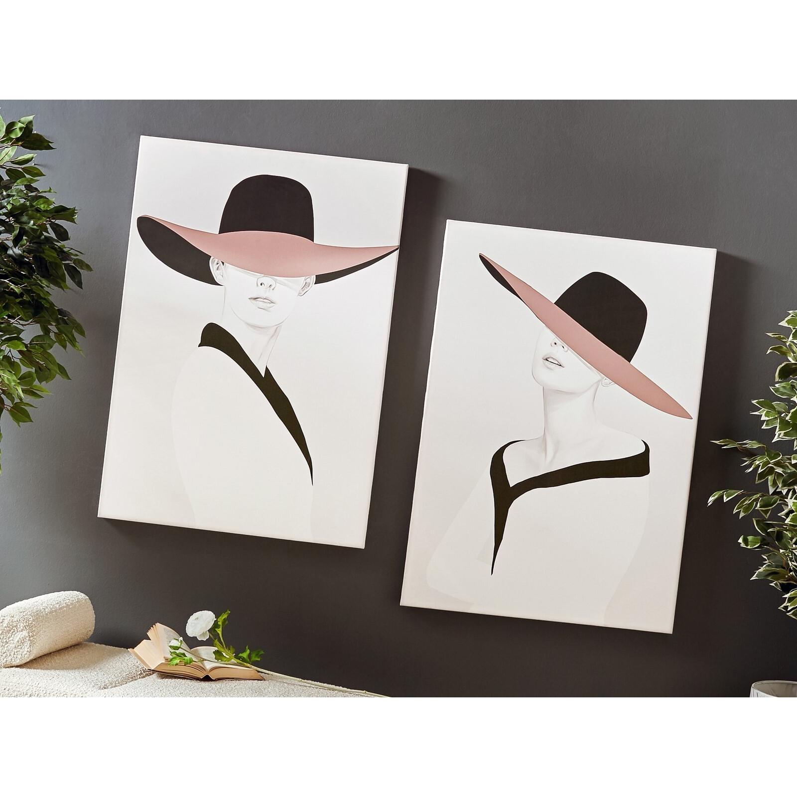 Lienzo impr. mujer pamela 70x100 cms. s/2 70x3x100 cms. El mejor complemento para tu hogar.