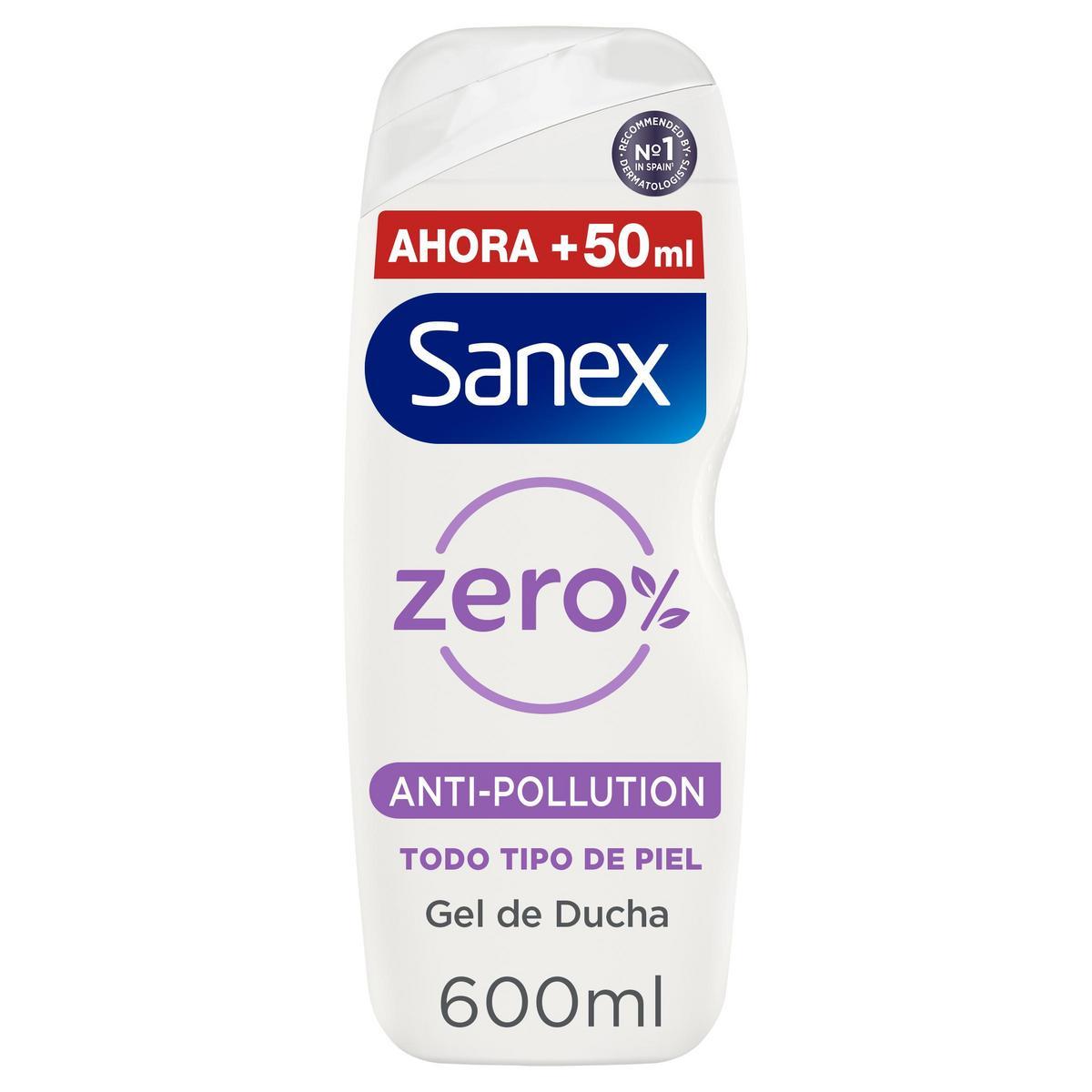 Sanex - Gel de ducha o baño Sanex Zero Anti-Pollution elimina las impurezas 600 ml