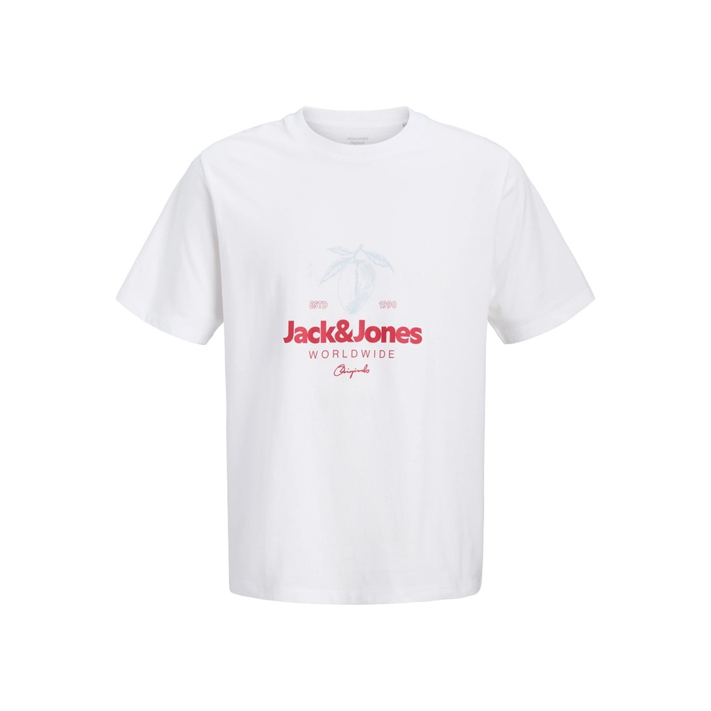 Jack & Jones Camiseta Hombre JORRIVIERA TEE SS CREW NECK FST