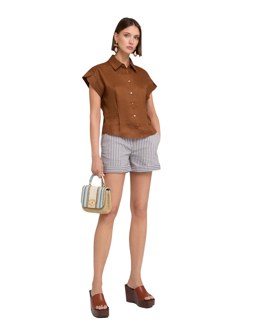 Motivi - Camisa de lino con pliegues