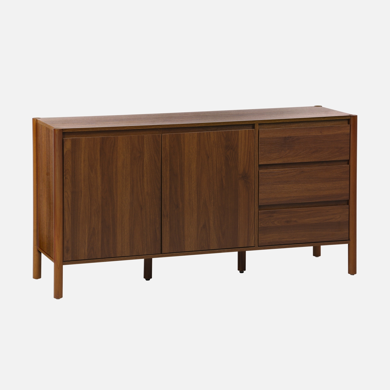 sweeek - Aparador con 2 puertas y 3 cajones, 150cm , Harmony , 150x42x78