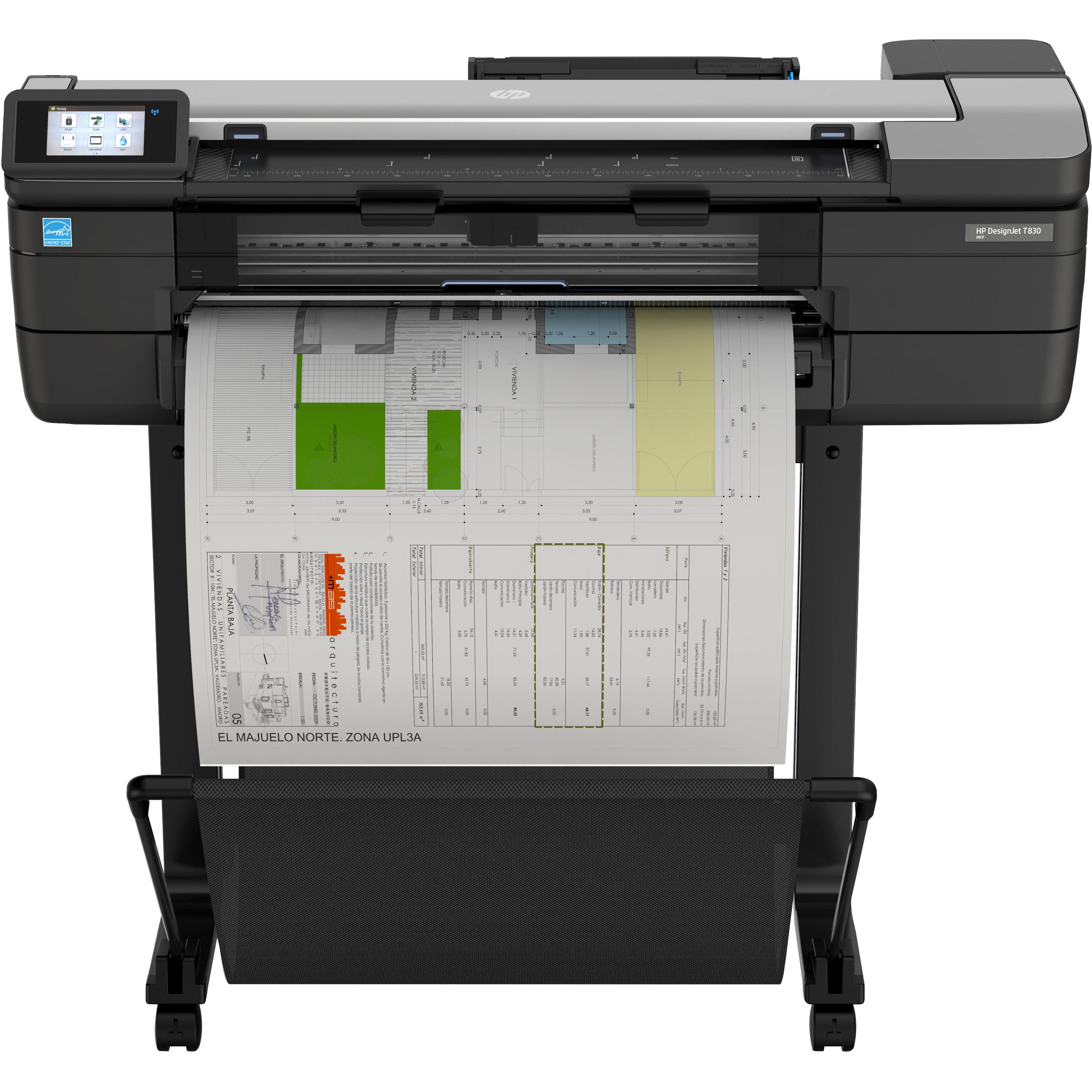HP Designjet T830 24 - Color 2400 x 1200 DPI Ethernet Wifi