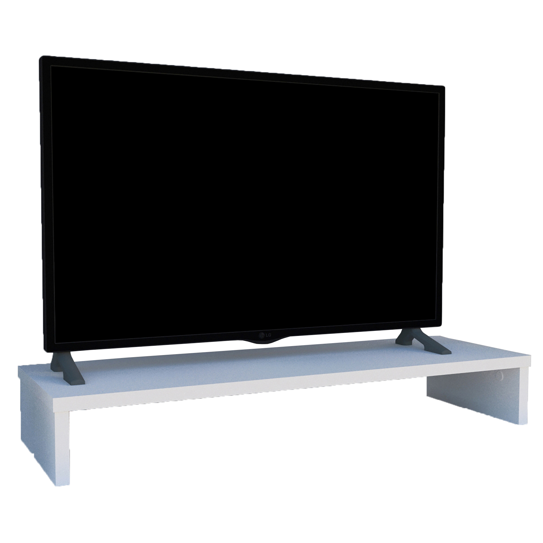 Henor Soporte Madera FSC® Monitor Elevador TV 62 x 26.5 x 12 cm Soporta 50  Kg. Blanco : : Electrónica