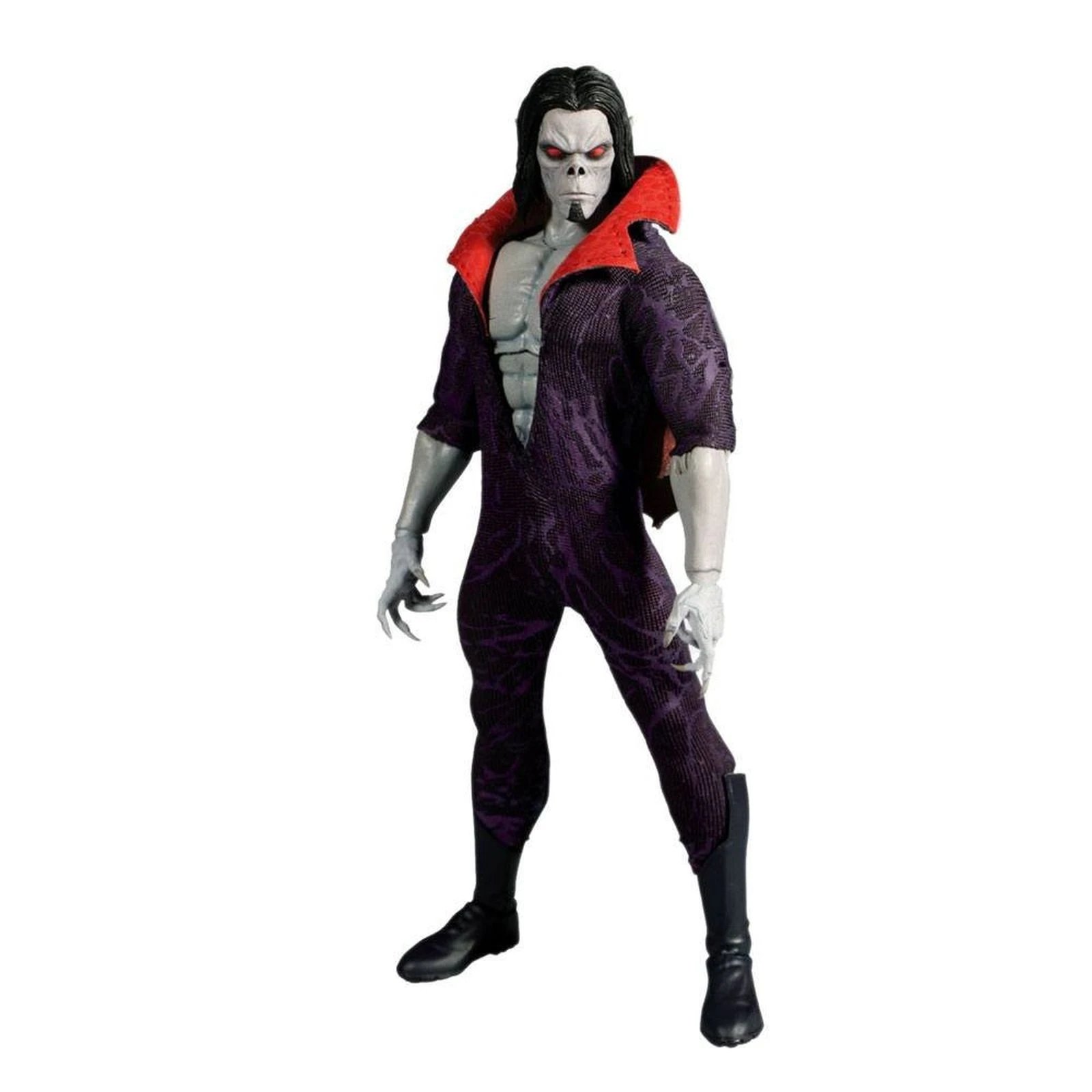 Mezco Toyz - Figura coleccionable Morbius The One 12 Collective de Marvel, 30 cm con 30 puntos articulados y 3 rostros intercambiables para coleccionistas