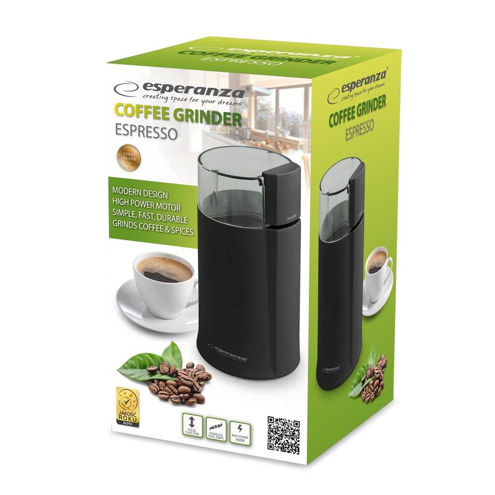 Hope EKC001W-Coffee Grinder 8.5x8.5x18 Black
