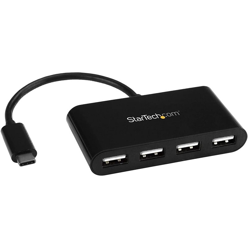 HUB Startech USB-C 4 PUERTOS USB 2.0 BLACK