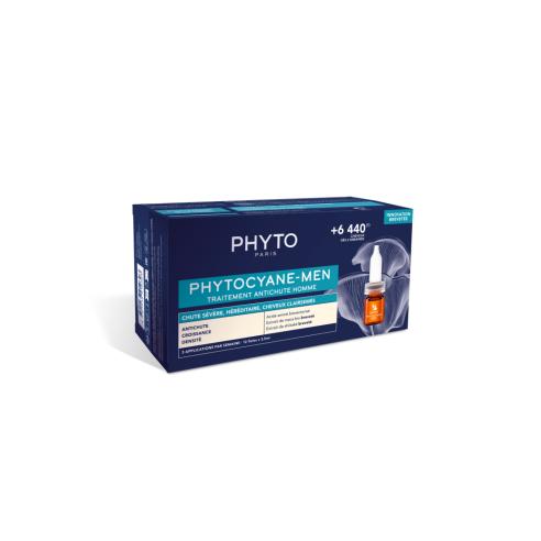 PHYTOCYANE MEN TRATAMIENTO ANTICADA 12 UNIDADES - CAIDA CABELLO