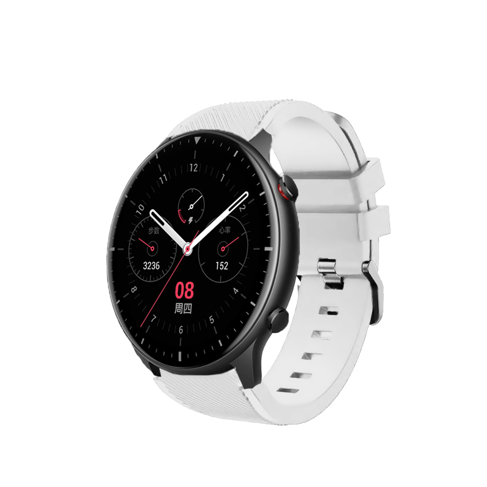 Correas de silicona para Amazfit GTR GTR 2 GTR 3 GTR 4 GTR 2e pulseras de colores para reloj inteligente smartwatch, tejido suave impermeable cierre con hebilla