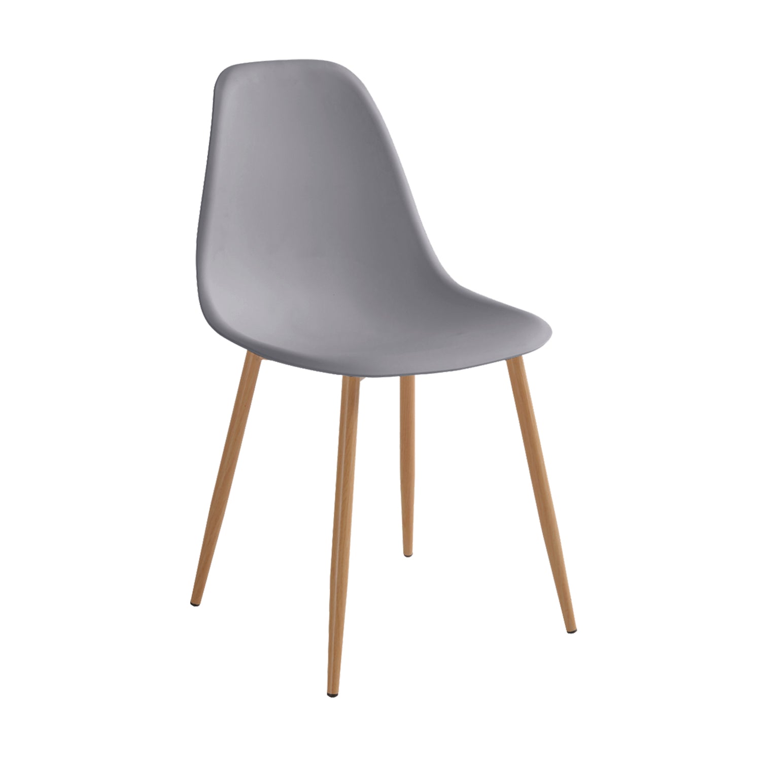Set de 4 sillas de comedor lena  gris para hogar moderno mueble de almacenaje  - Homekit