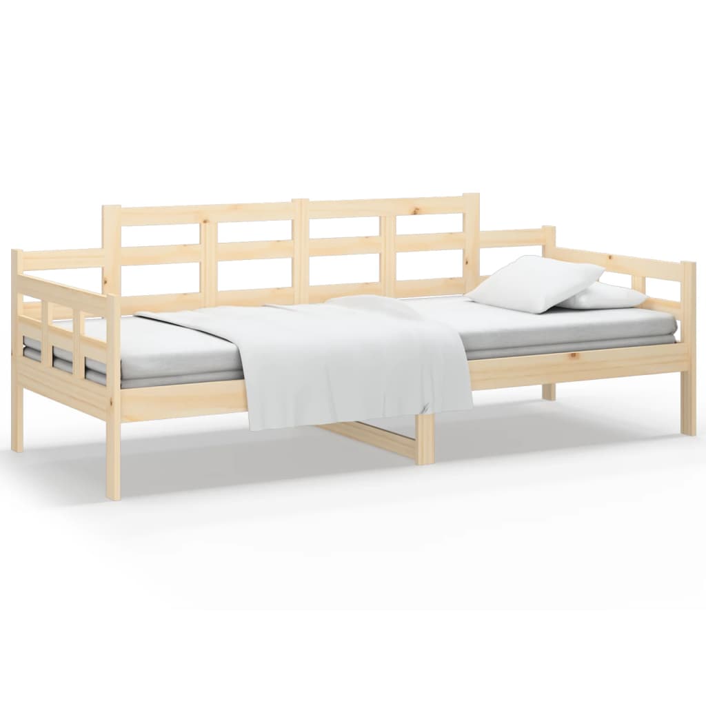 vidaXL Sofá cama madera maciza de pino 90x190 cm