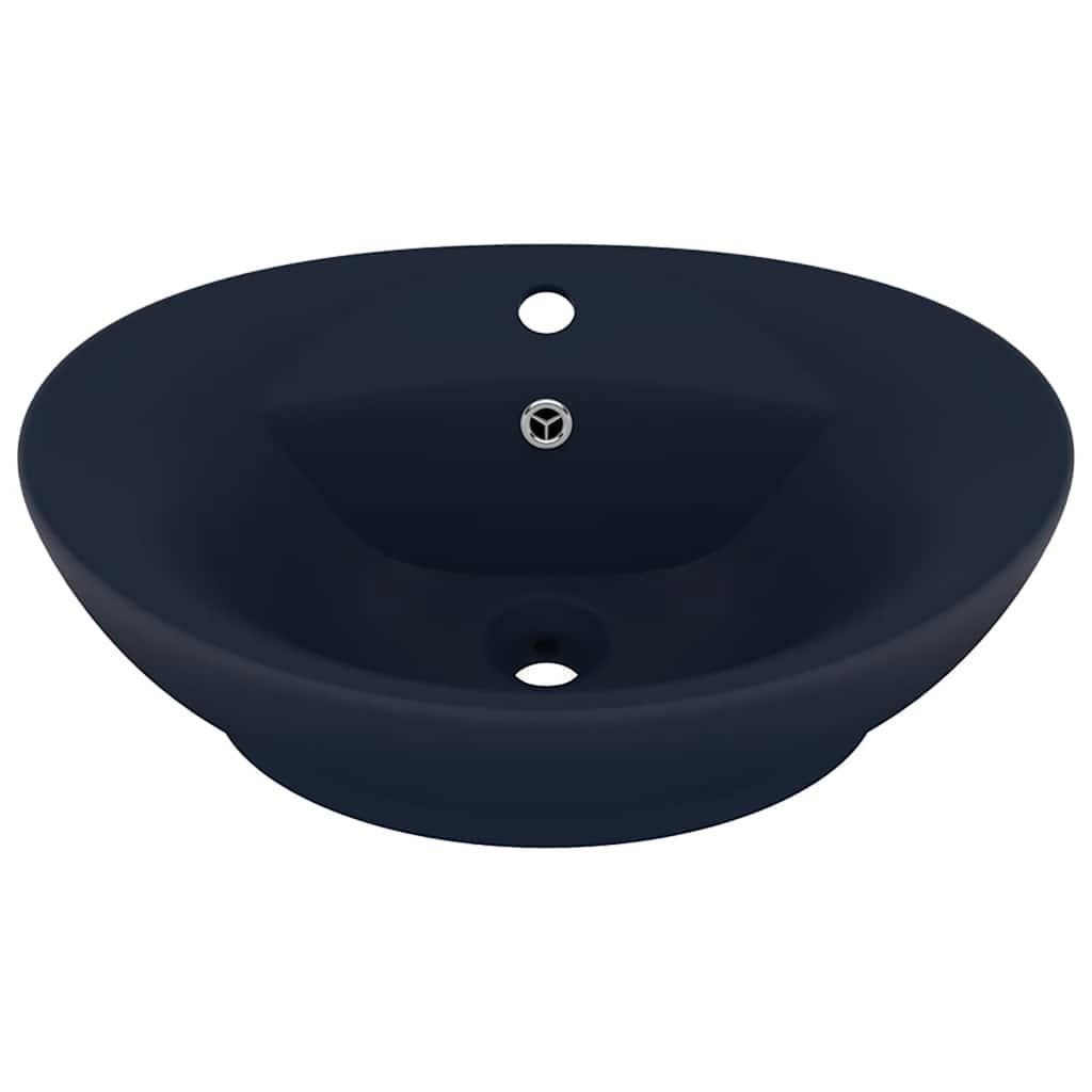vidaXL Lavabo Lujoso con Rebosadero Cerámica 58,5x39 cm Tocador Multicolor